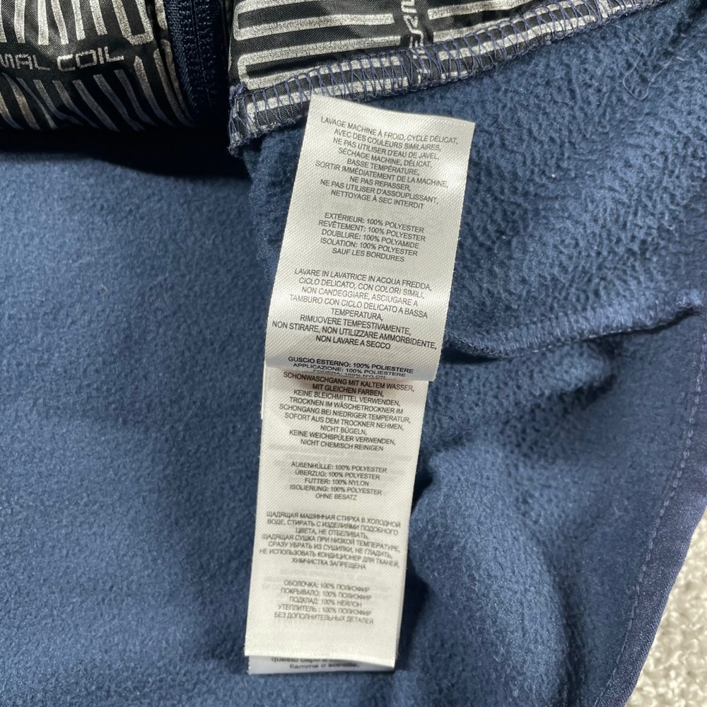 Columbia Jacket Mens Large Thermal Coil Fleece Insulated Hooded Zip Up Blue - Picture 5 of 14